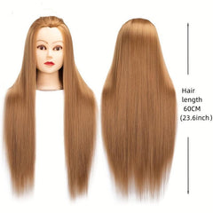 Mannequin Head 85 Real Human Hair Dolls Hairstyles Pro Styling Hairdressing