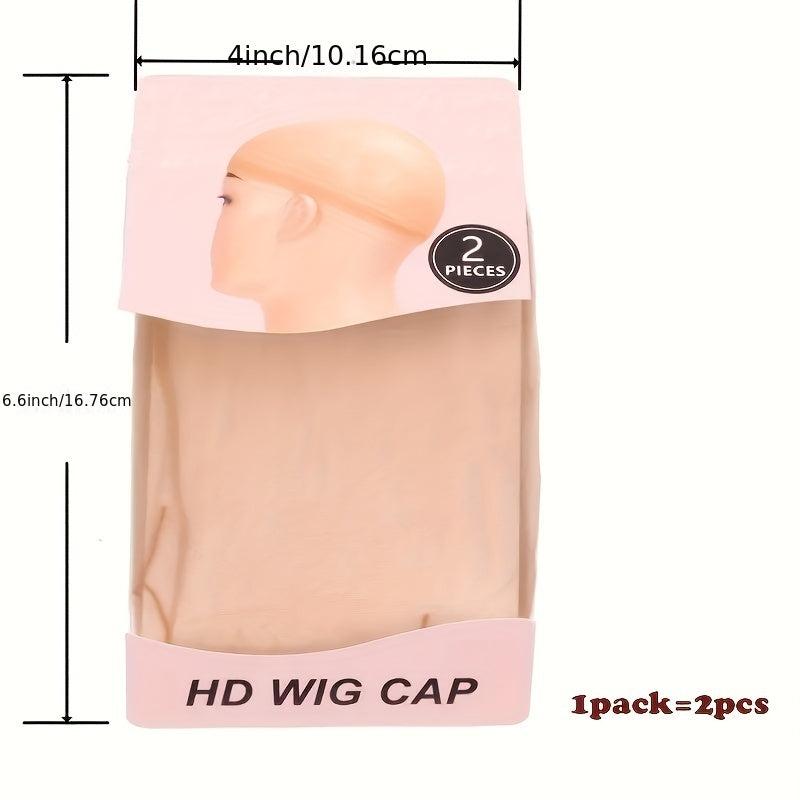10 pcs Invisible HD Wig Cap for Lace Front Wigs Ultra Thin Nylon Stocking Caps