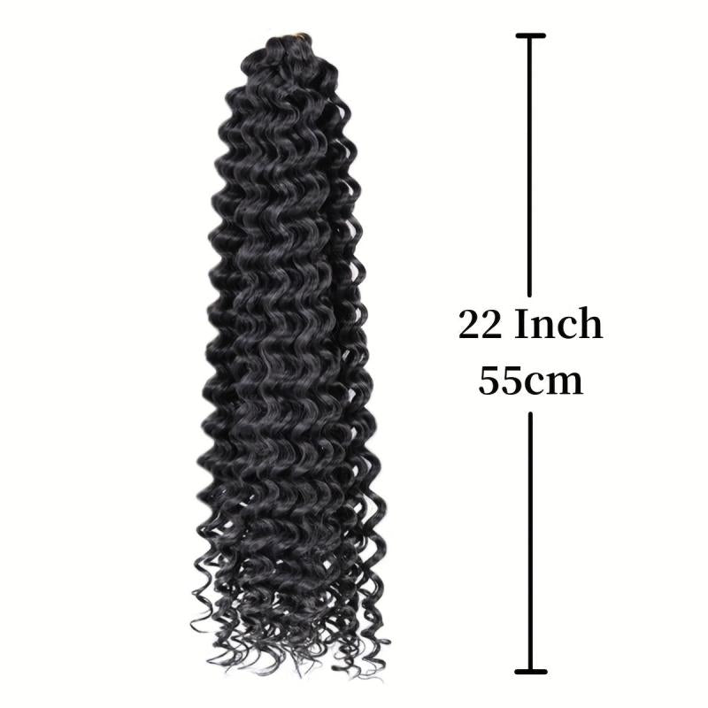 55 88 Cm Ocean Wave Crochet Hair 90g Wave Deep Twist Braiding Hair