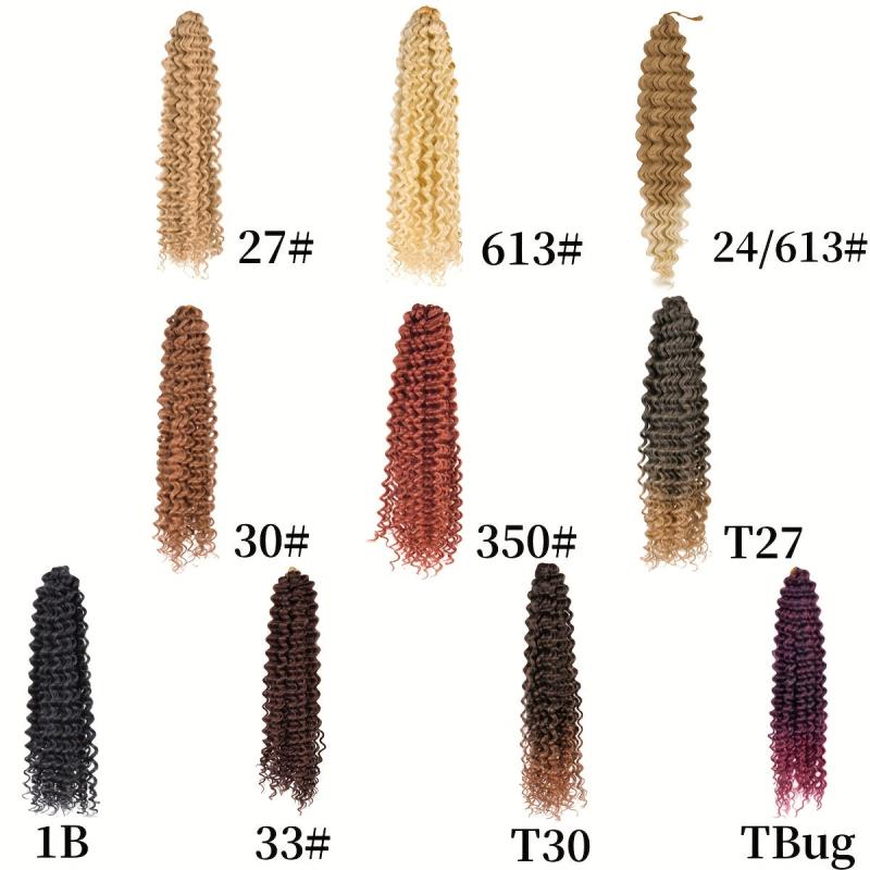 55 88 Cm Ocean Wave Crochet Hair 90g Wave Deep Twist Braiding Hair