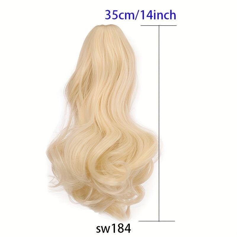Long Wavy Ponytail Extensions Synthetic Hair Pieces Hair Extensions For Women