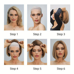 72cm Shoulder-Length Synthetic Wavy Wig with Bangs for Women
