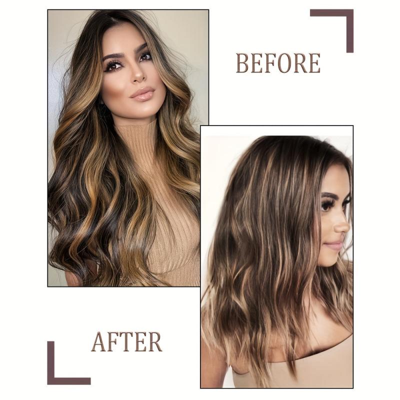 Curly Clip In Hair Extensions with 5 Clips - Add Volume & Style