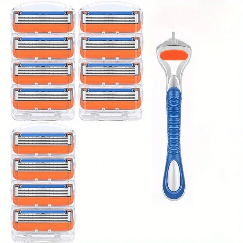Manual Razor Set 1 Handle With 12 24 Refills Stainless Steel Shave Razors