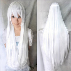 Colorful Straight Wig With Bangs Heat Resistant Costume Wig