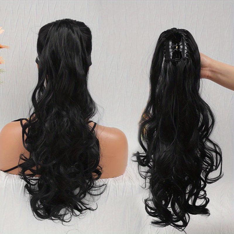 Synthetic Claw Clip On Ponytail Hair Extension for Women