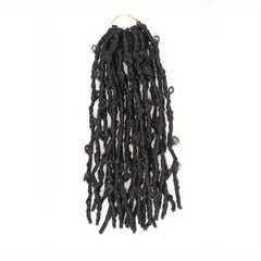 Synthetic Distressed Butterfly Locs Crochet Hair Pre Twisted Bob Locs