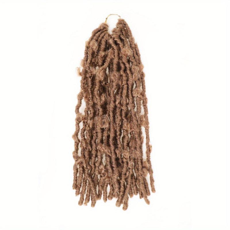 Synthetic Distressed Butterfly Locs Crochet Hair Pre Twisted Bob Locs