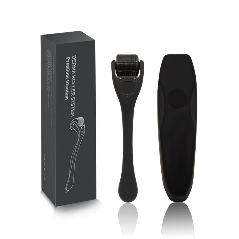 Titanium Micro Needle Beard Roller with Travel Case for Microneedling