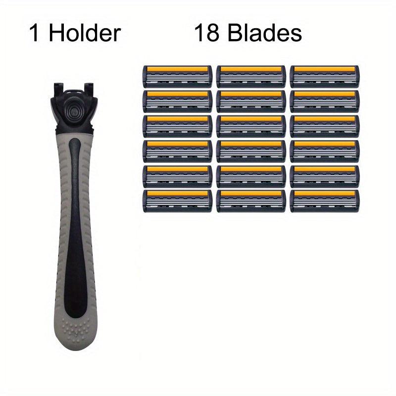 Classic Razor Holder with 36 Replacement Blades Skin Guard Included