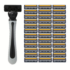 Classic Razor Holder with 36 Replacement Blades Skin Guard Included