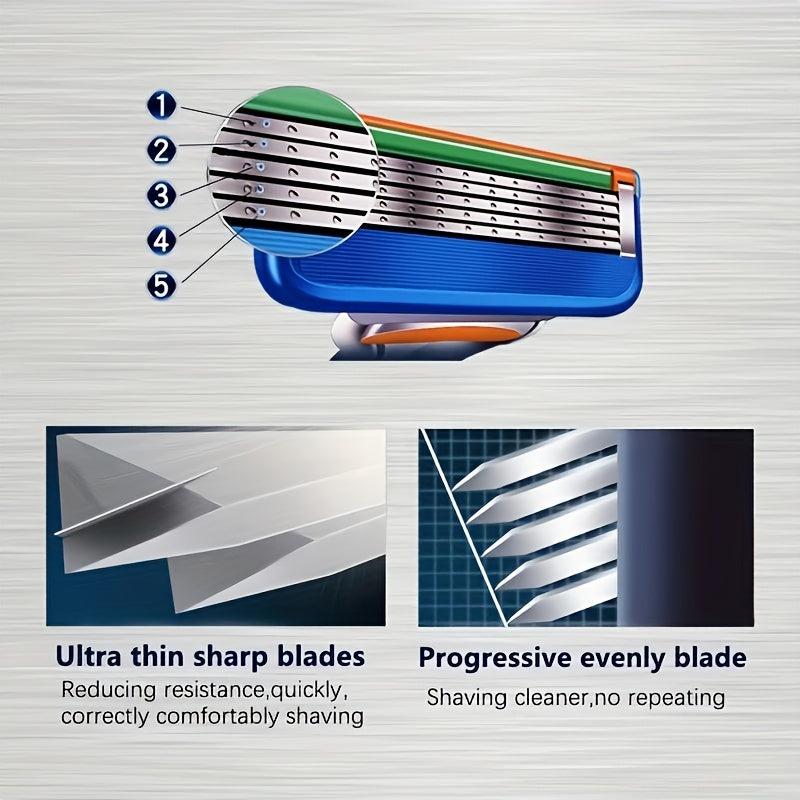 Sharp 5 layer Razor Blades 36 24 12 8 4pcs Replacement Blades Stainless Steel