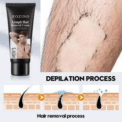 Hair Removal Cream for Men & Women - Skin Friendly Painless Hair Remover Cream