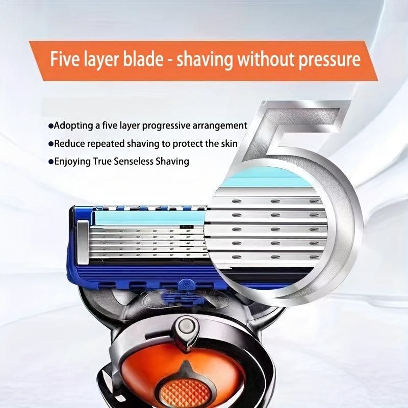 Retro Wet Shaving Razor with Skin Guard and Replacement Blades