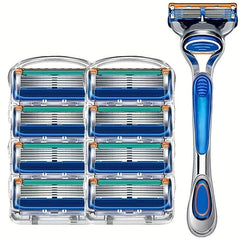 Sharp 5-Layer Razor Blades 24 Pcs Replacement Blades Wet Shaving Safety Razor