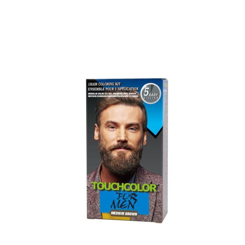 Organic Dark Brown Beard Dye - Natural Hair Color for Men