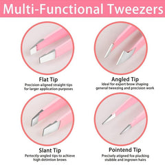 Stainless Steel Precision Tweezers for Hair Removal