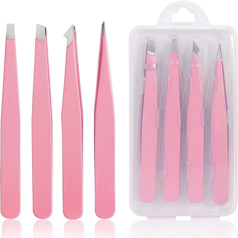 Stainless Steel Precision Tweezers for Hair Removal