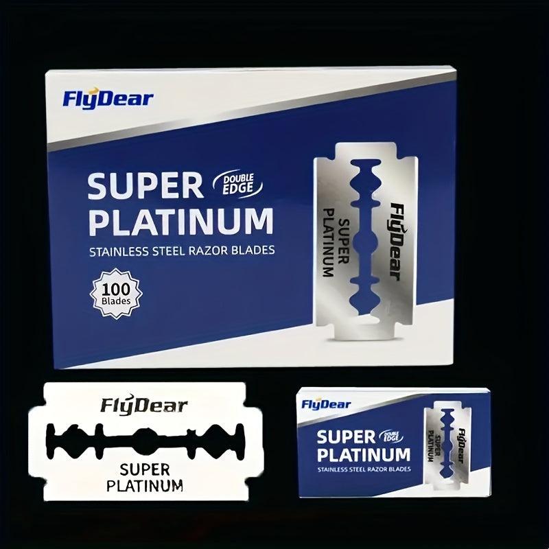 200 Double Edge Razor Blades Men's Stainless Steel Shaving Blades