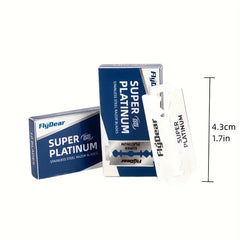 200 Double Edge Razor Blades Men's Stainless Steel Shaving Blades