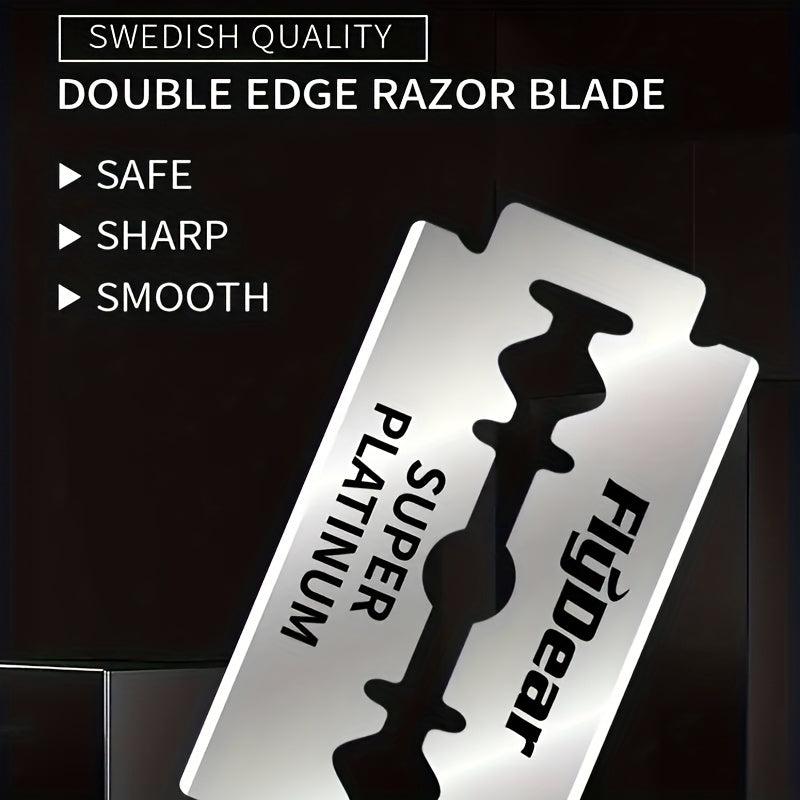 200 Double Edge Razor Blades Men's Stainless Steel Shaving Blades