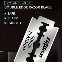 200 Double Edge Razor Blades Men's Stainless Steel Shaving Blades