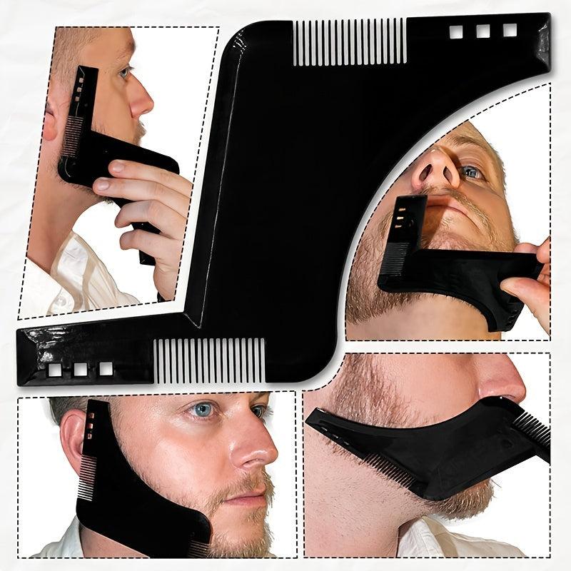All In One Beard Shaping Tool Beard Comb Styling Template