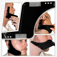 All In One Beard Shaping Tool Beard Comb Styling Template