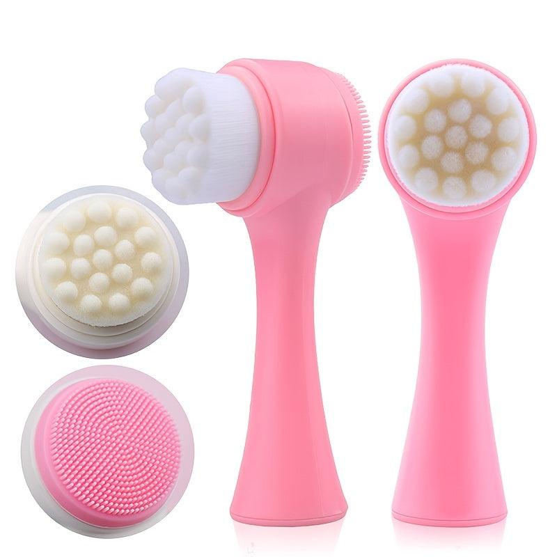 Double Sided Facial Cleansing Brush for Deep Pore Cleansing
