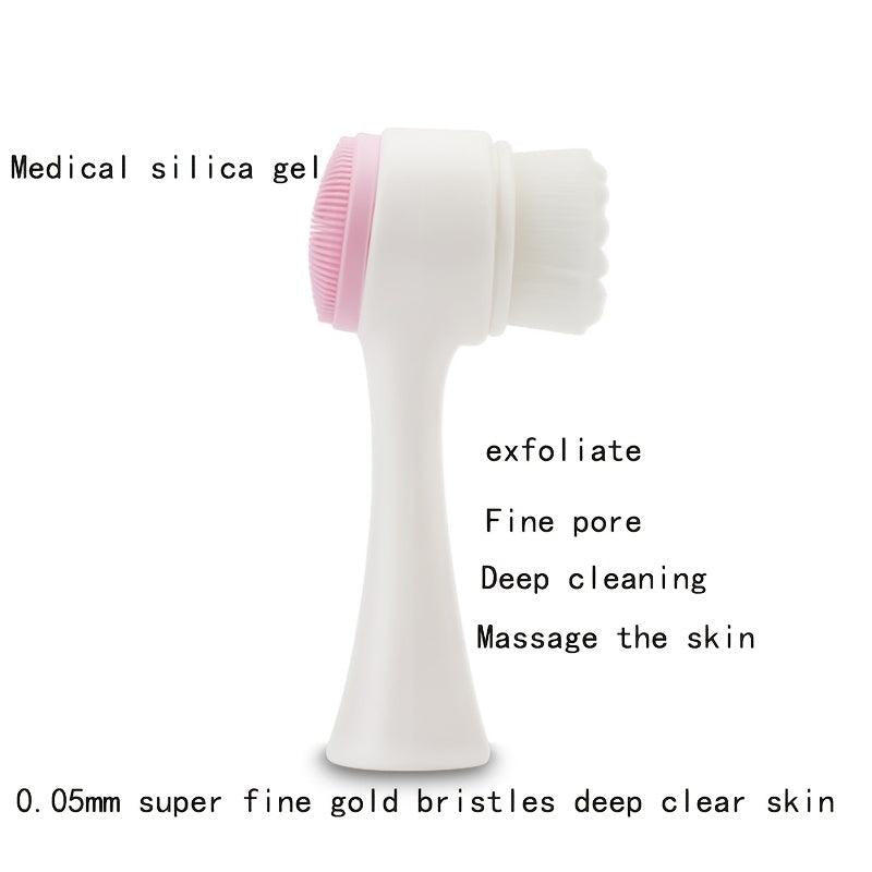 Double Sided Facial Cleansing Brush for Deep Pore Cleansing
