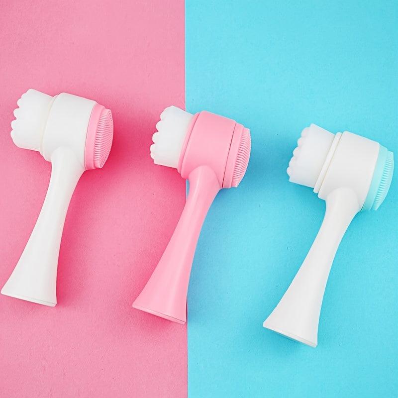 Double Sided Facial Cleansing Brush for Deep Pore Cleansing