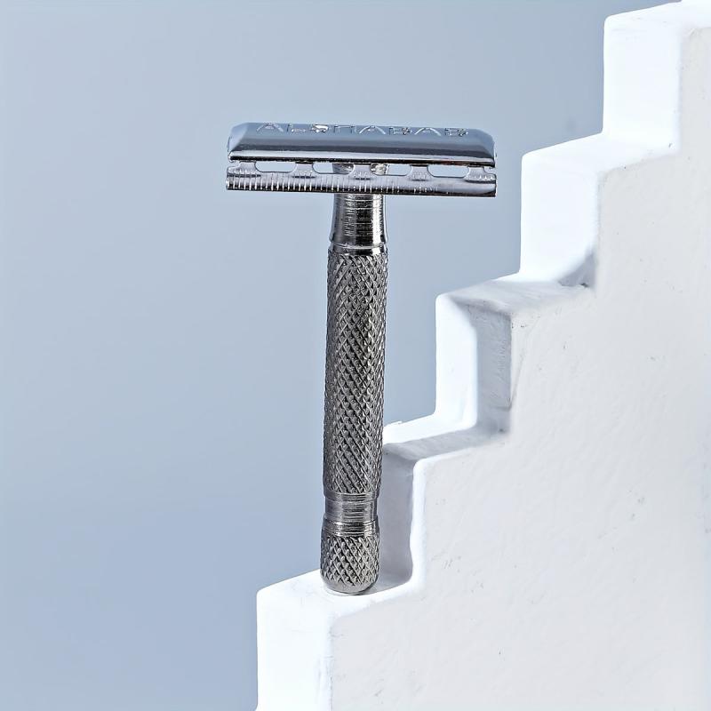 Double Edge Stainless Steel Safety Razor for Men Shaving