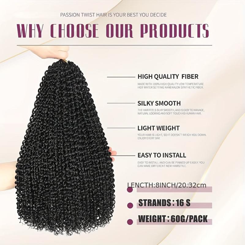 18Inch 6Pack Passion Twist Hair Extensions for Women