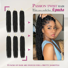 18Inch 6Pack Passion Twist Hair Extensions for Women