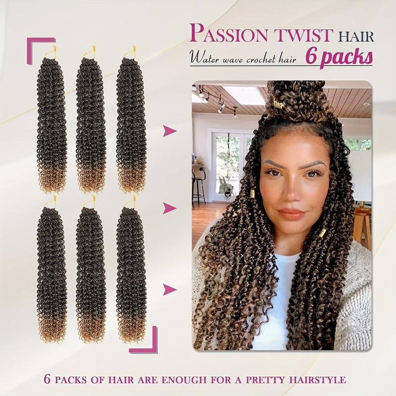18Inch 6Pack Passion Twist Hair Extensions for Women