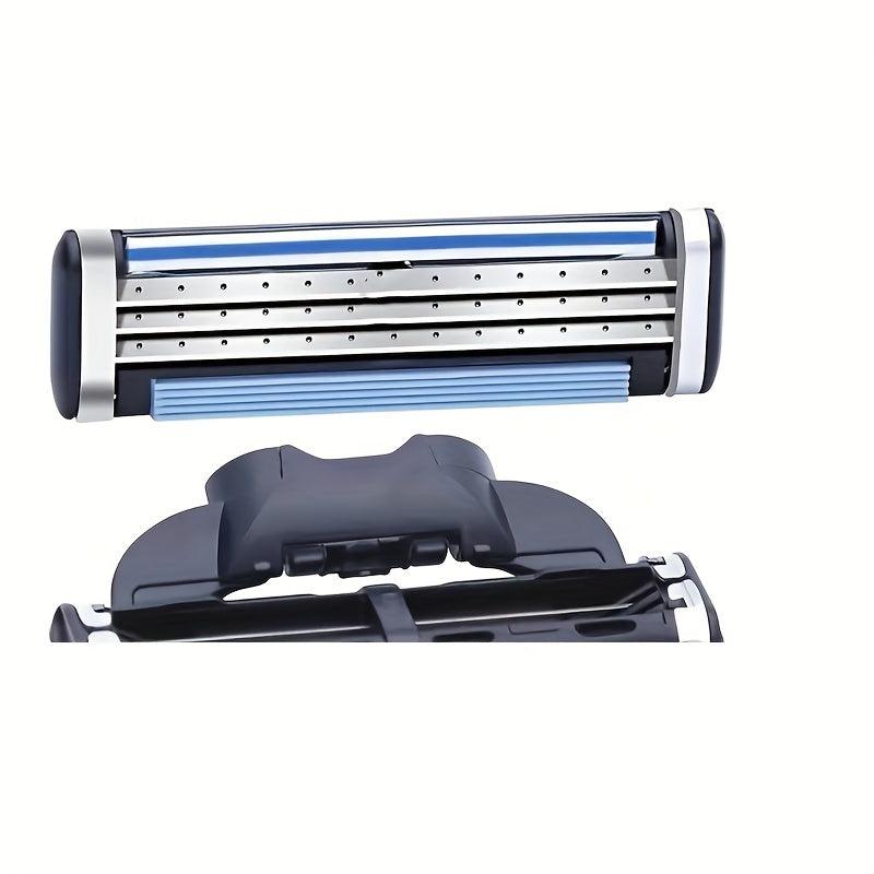 Vintage 3-Layer Razor Set with 4 Refills