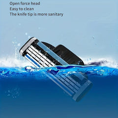 Vintage 3-Layer Razor Set with 4 Refills