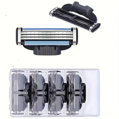 Vintage 3-Layer Razor Set with 4 Refills
