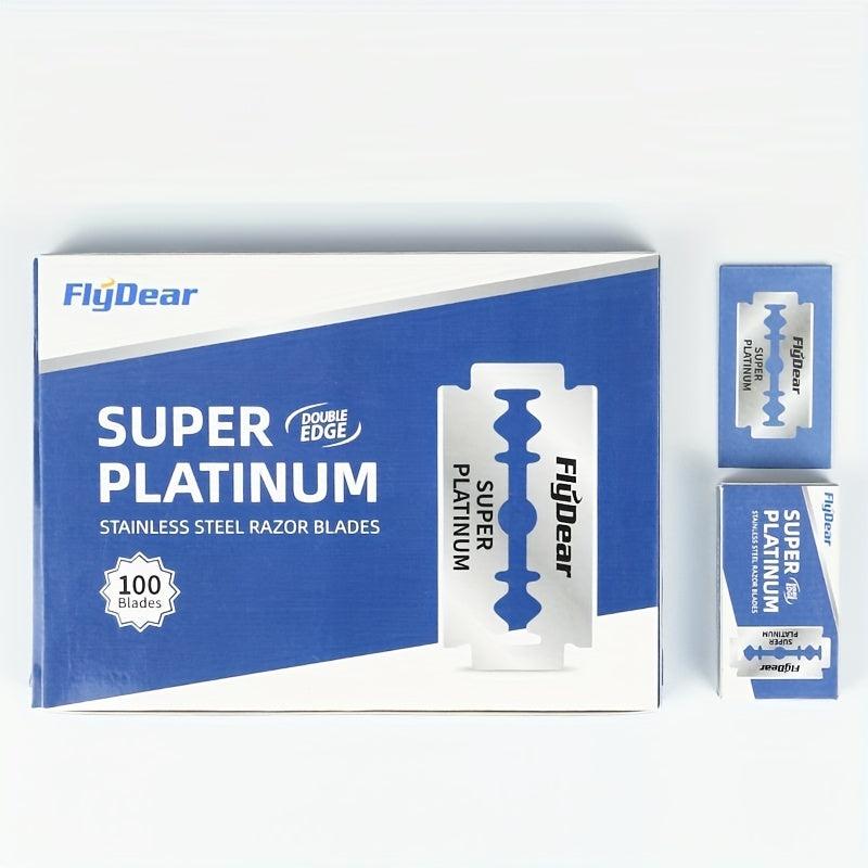 100 Double Edge Razor Blades Men's Safety Shaving Stainless Steel