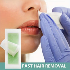 Facial Hair Removal Wax Strips Kit for Women 40 ct