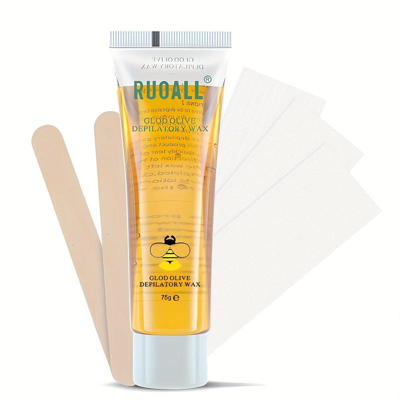 Organic Sugar Waxing Kit For Women - Hair Removal For Bikini Legs Eyebrows Body