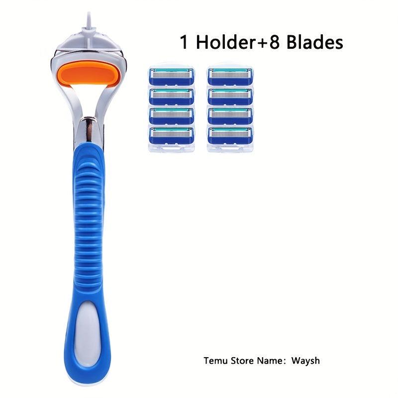 5-Layer Manual Safety Razor Set - Stainless Steel Blades - Halloween Chrismas