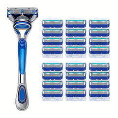 5-Layer Manual Safety Razor Set - Stainless Steel Blades - Halloween Chrismas