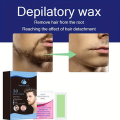 Portable Hair Removal Wax Strips 15 Ct