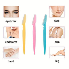 6 Pcs Beauty Hair Removal Tool Eyebrow & Facial Razor with Safety Cover