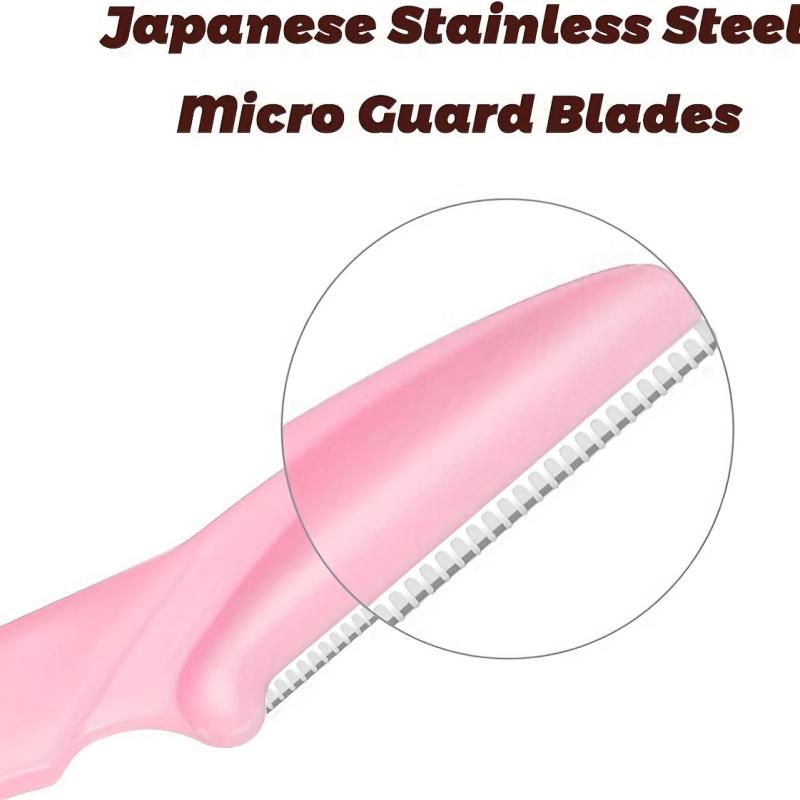 6 Pcs Beauty Hair Removal Tool Eyebrow & Facial Razor with Safety Cover