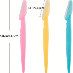 6 Pcs Beauty Hair Removal Tool Eyebrow & Facial Razor with Safety Cover