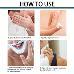 Men Hair Removal Cream Gently Intimate Hair Remover For Men
