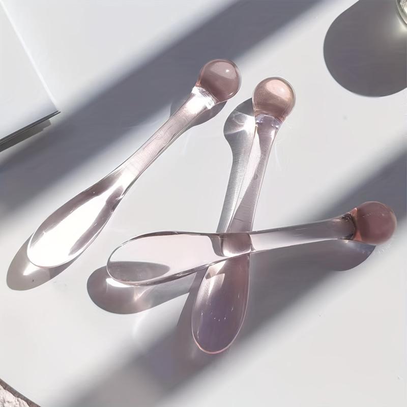2Pcs Clear Eye Cream Massage Sticks Face Cream Spoon Multi-use Wand DIY Cosmetic
