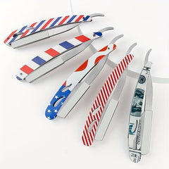 Foldable Hair Blade Barber Straight Razor For Men
